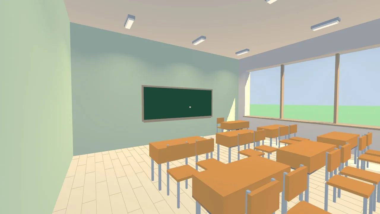 August 18: an empty classroom