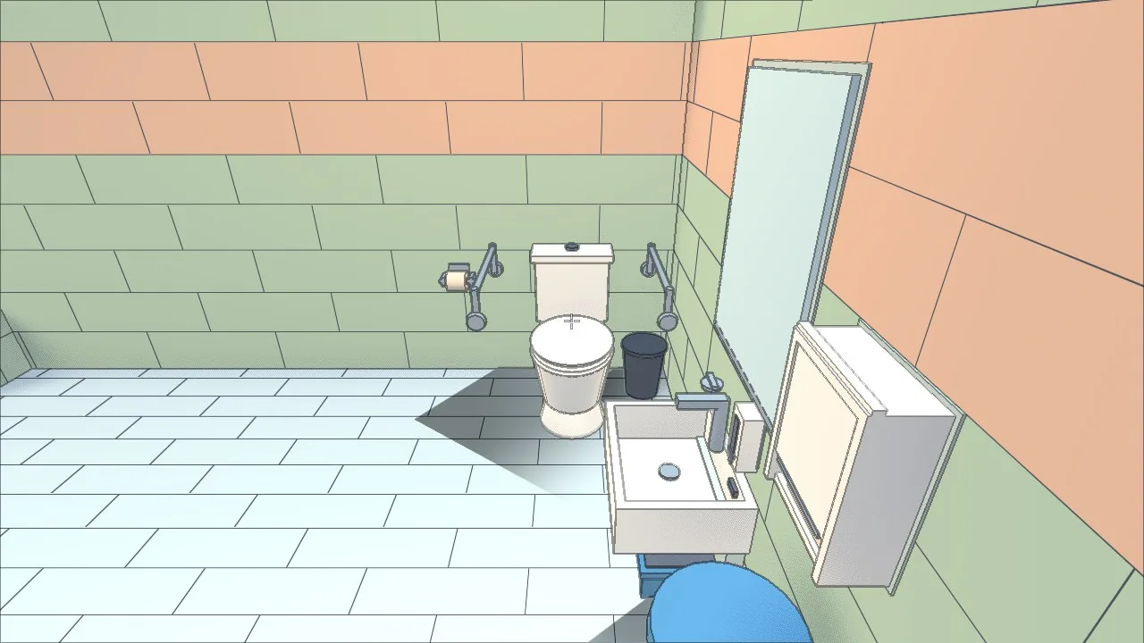 A flat shadow