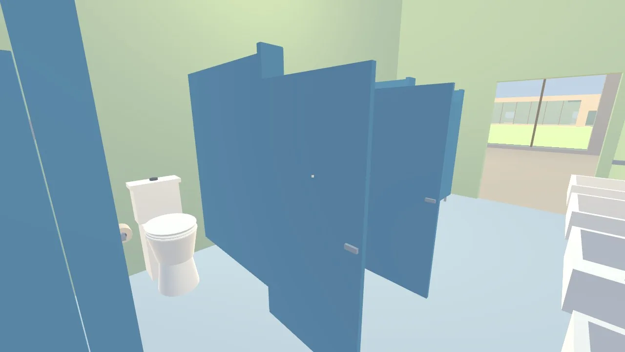 That toilet. The seat is in place