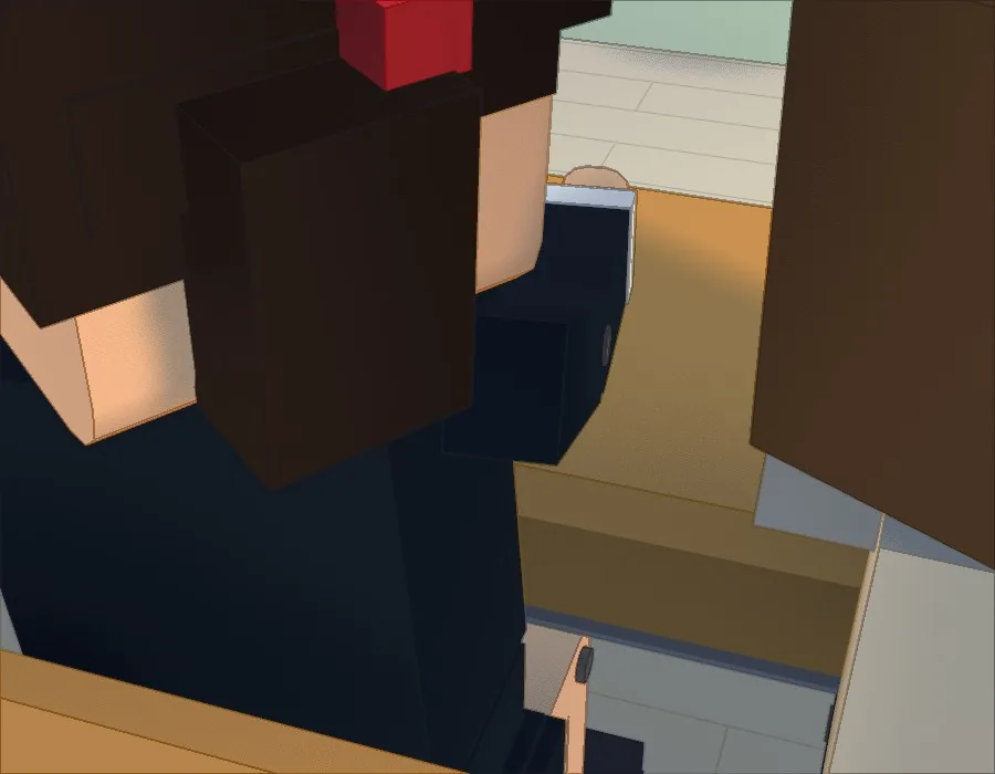 The quiet girl's shoulder after the fix