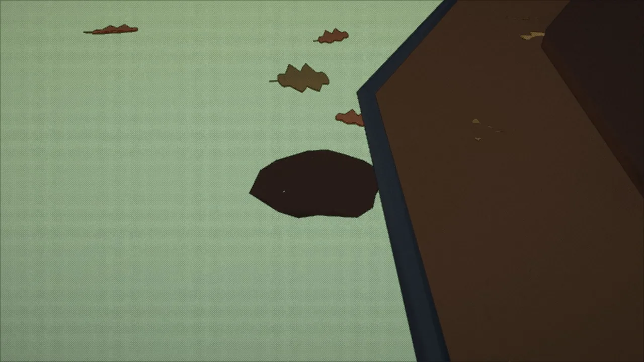 A secret before it's found: a pinch of dirt with a pebble