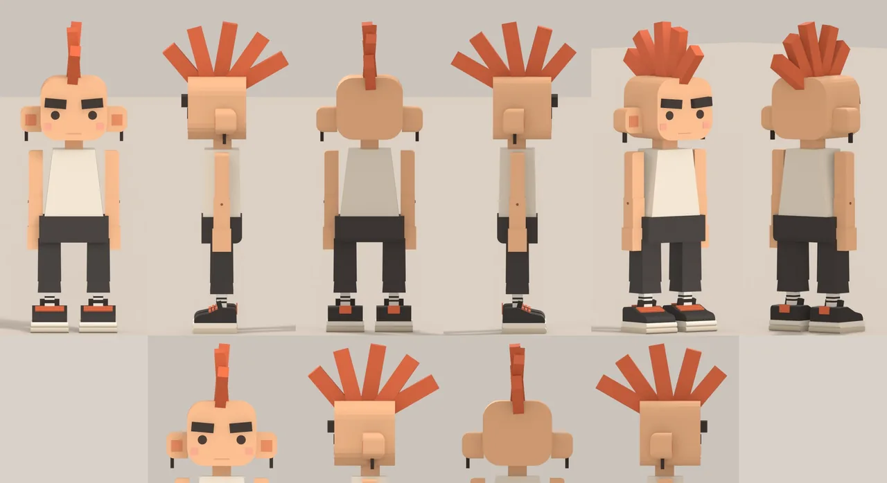 The punk "Fan": a mohawk of five plates